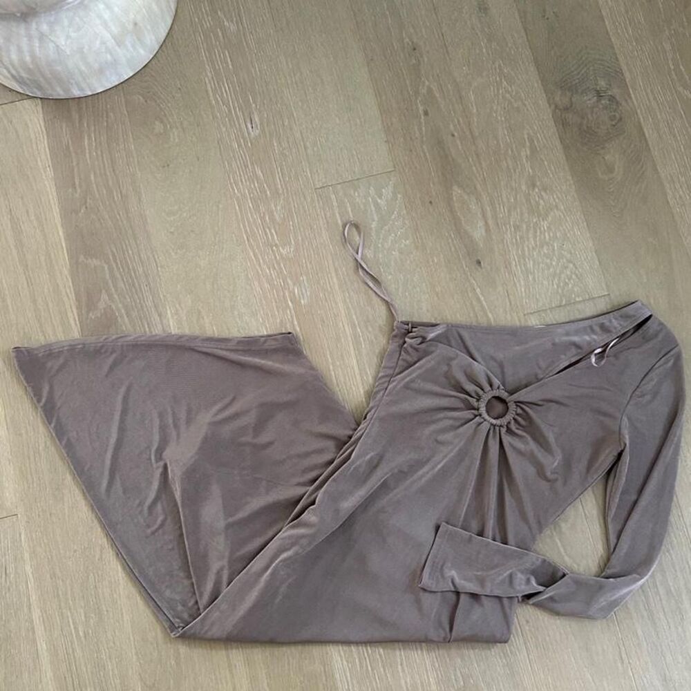 Mable Women's Brown and Tan Dress